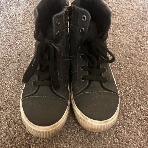 Blowfish Black and White Combat Boots - Picture 1 of 2